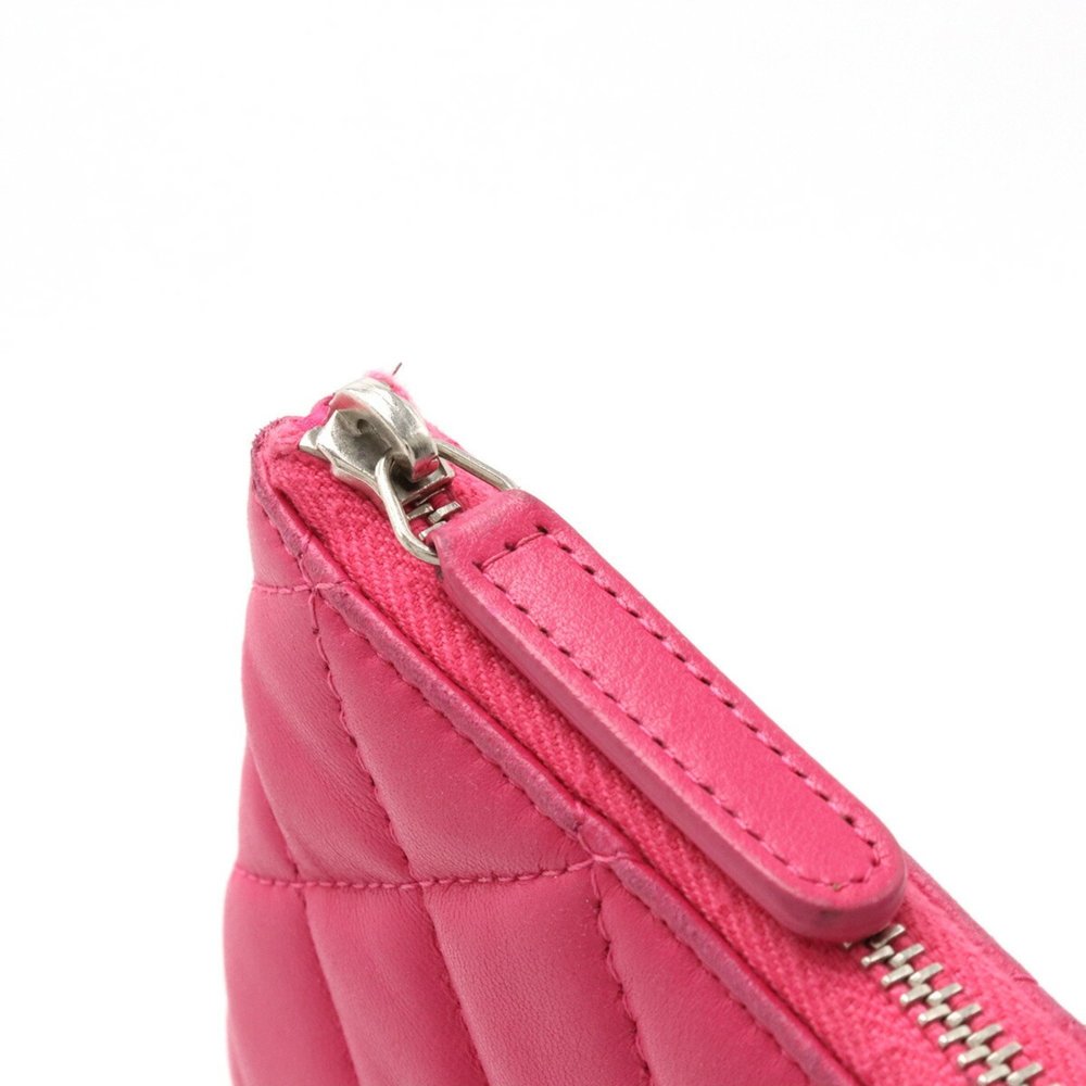 CHANEL Chanel Matelasse Coco Mark Pouch Coin Case Lambskin Leather Pink A69523 - Picture 5 of 8